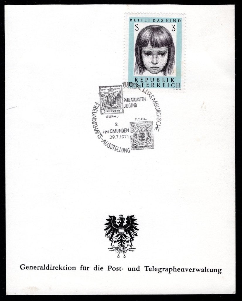 OOSTENRIJK Yt. Osterr. Luxemburgische Freundschaft 29-7-1971, Postzegels en Munten, Postzegels | Europa | Oostenrijk, Verzenden