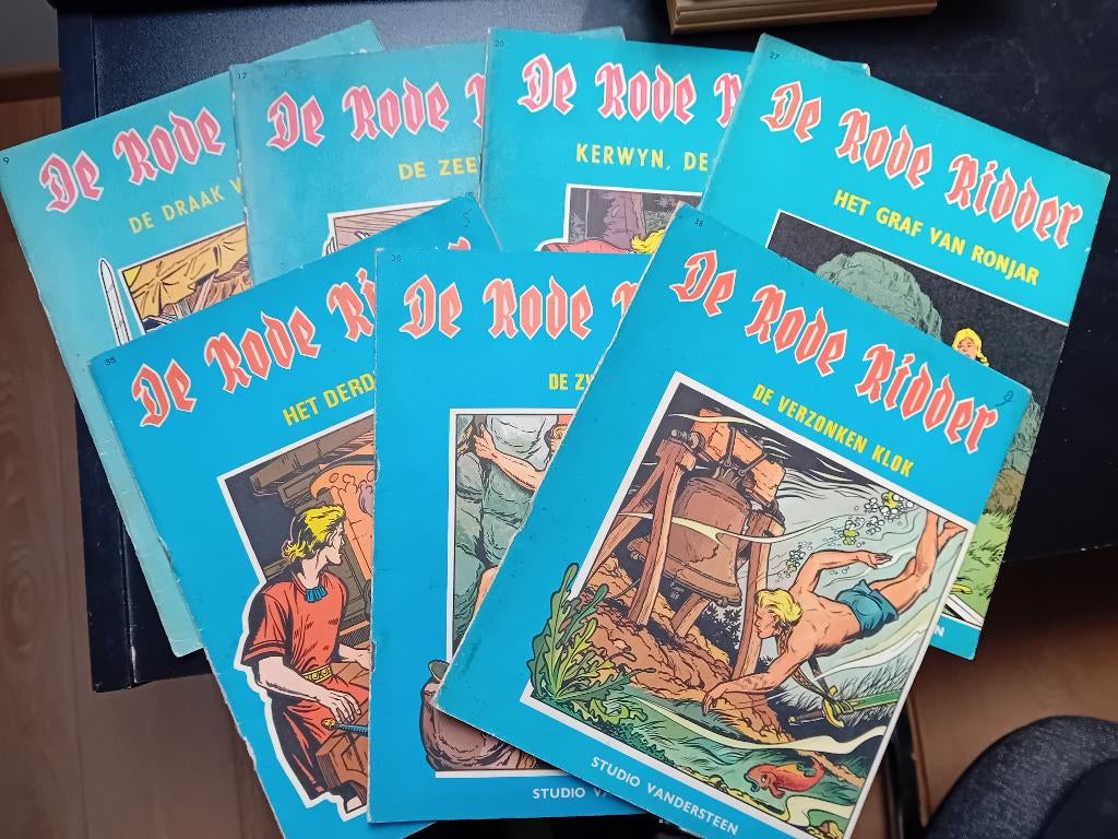 Lot van 7 Rode Ridder strips, reeks 1965, 1966 en 1971, Boeken, Stripverhalen, Ophalen