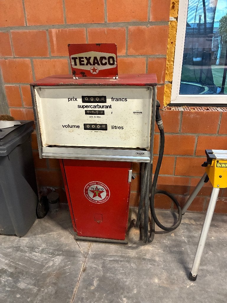oude benzinepomp te koop, Enlèvement, Utilisé