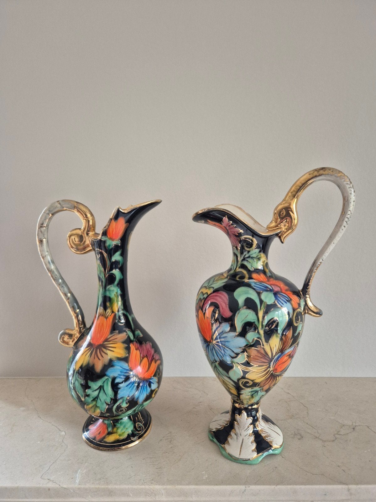 h bequet jaren 50 vazen met slangen, Antiek en Kunst, Ophalen of Verzenden