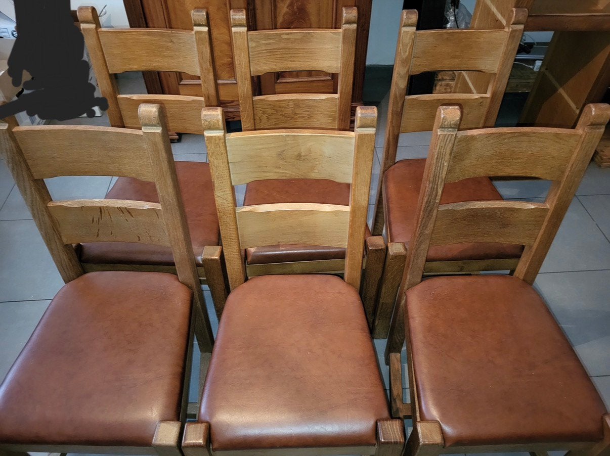 6 chaises en bois massif, Enlèvement