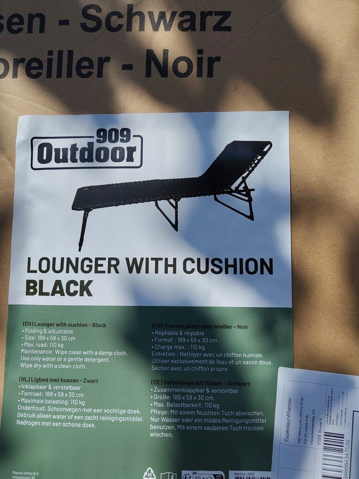 chaise longue, Enlèvement ou Envoi, Neuf