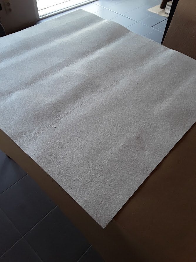 Lot Vuurvaste Vilt 2mm 126095x85cm met allerlei koord nieuw, Doe-het-zelf en Bouw, Verwarming en Radiatoren, Hoog rendement (Hr)
