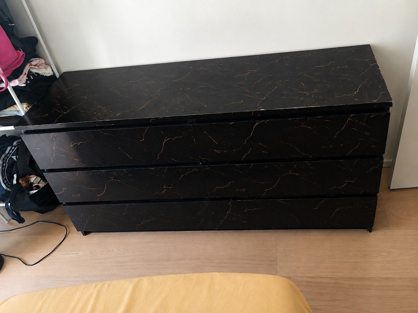 Ruime ladekast / commode met 6 lades – zwart, Huis en Inrichting, Ophalen