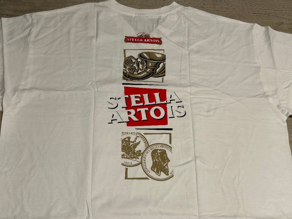 Stella Artois T-shirt in het wit , maat XL, Ophalen, Nieuw, Kleding, Stella Artois