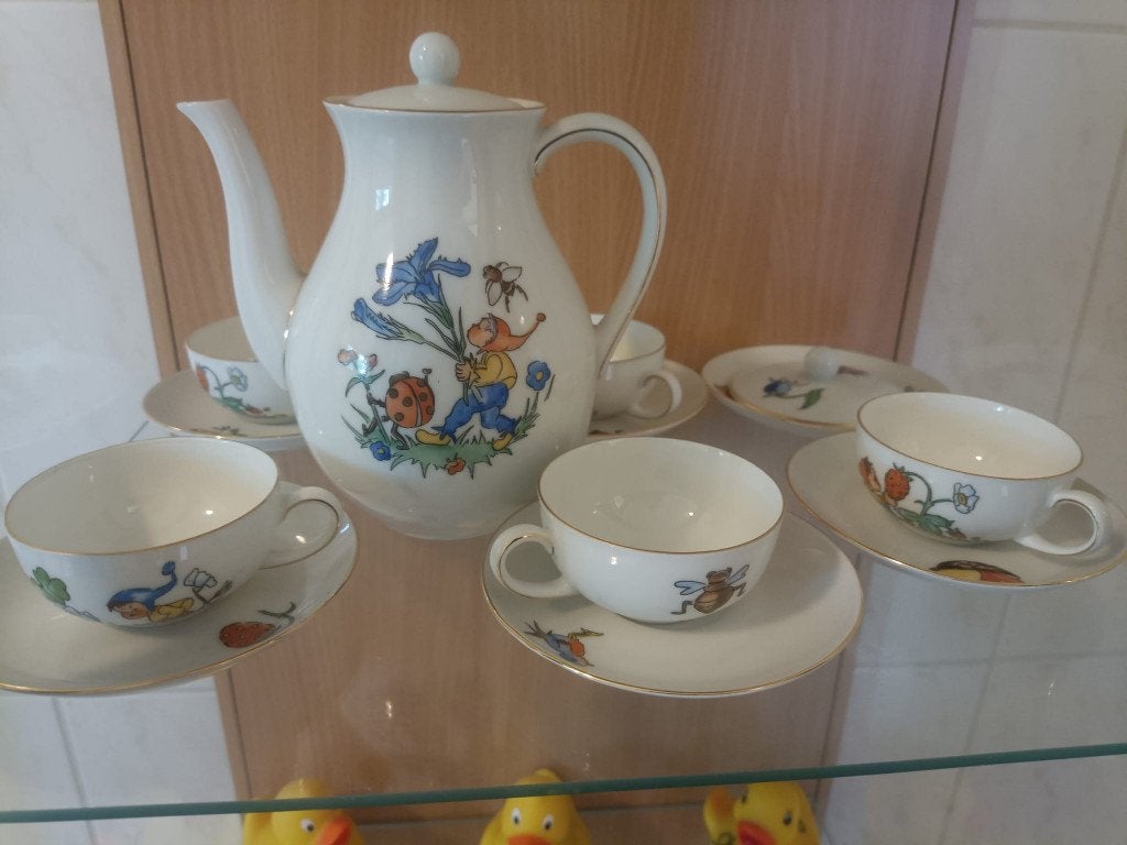 Service à café Arzberg Form 10 avec décor de lutin, Antiquités & Art, Enlèvement ou Envoi
