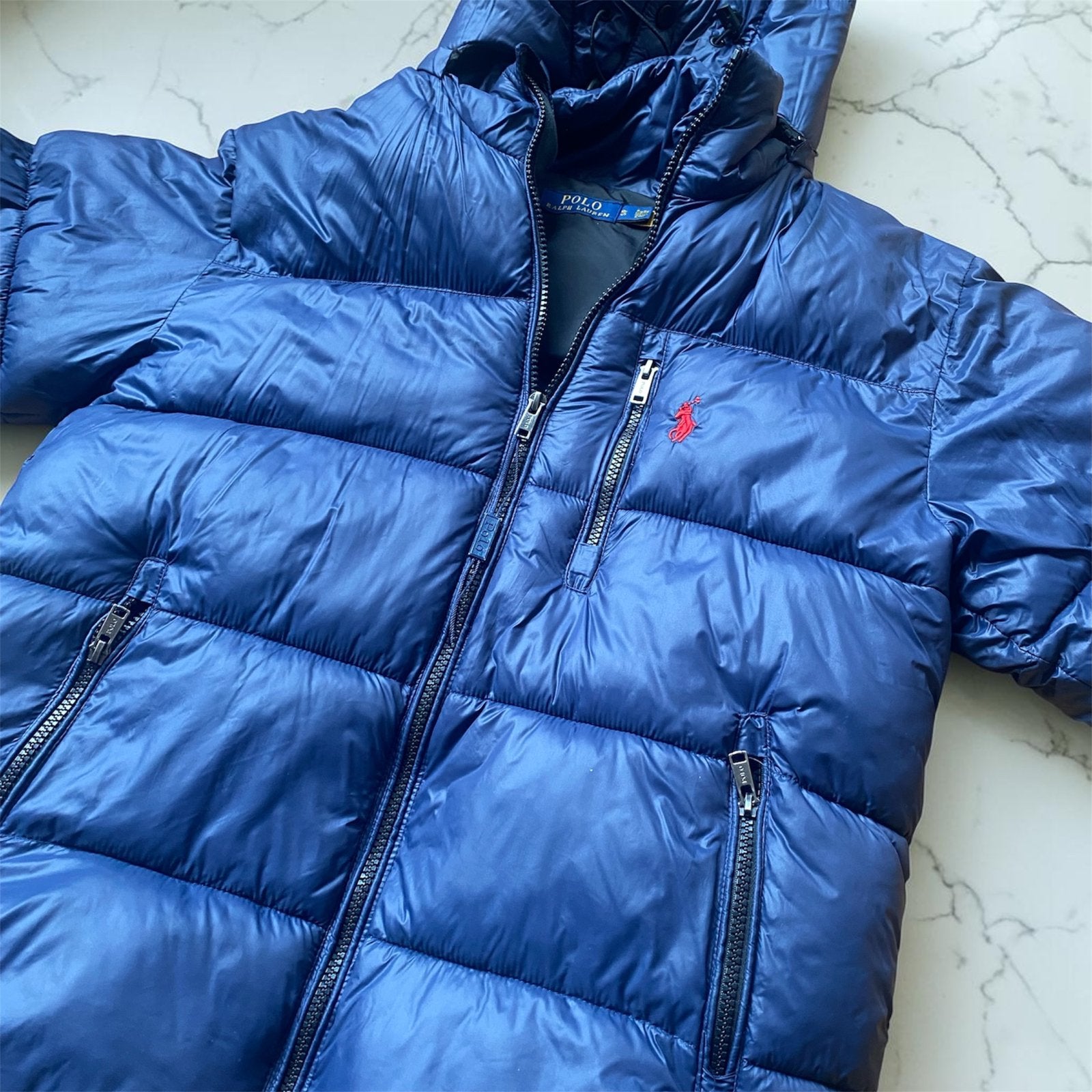 Ralph Lauren Puffer Jacket Rood, Ophalen of Verzenden, Zo goed als nieuw, Maat 52/54 (L), Rood