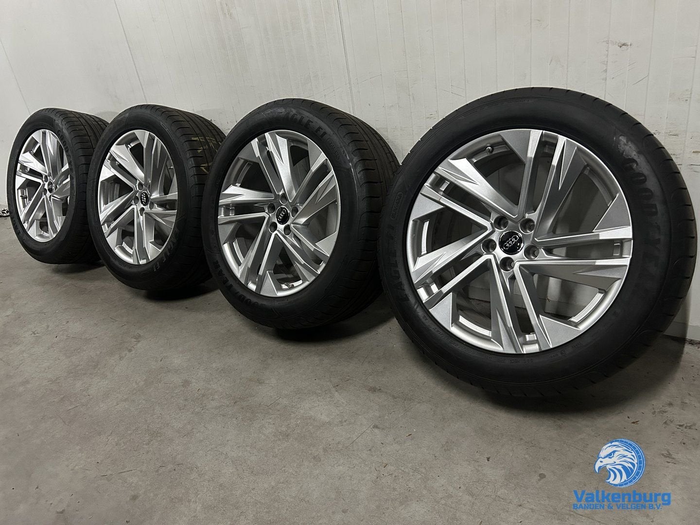 7-8mm! Originele Audi Q7 SQ7 4M 20 inch velgen TPMS 5x112 zo, Pneus et Jantes, 285 mm, Véhicule de tourisme, Pneus été