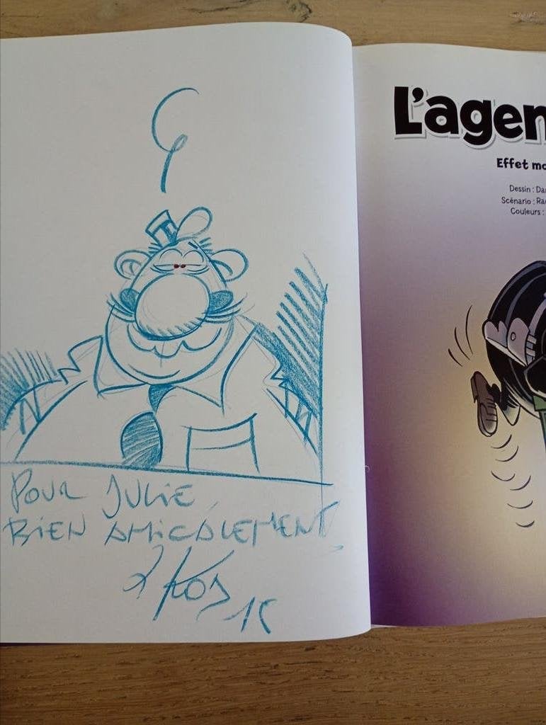 L'agent 212 28 Effet monstre dédicacé Kox Cauvin comme neuf, Enlèvement ou Envoi, Une BD, Comme neuf, Kox & Cauvin