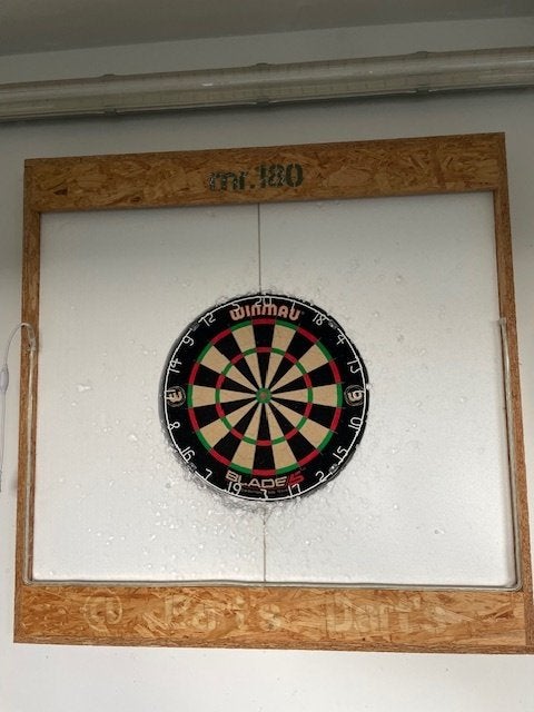dartsboard winmau, Ophalen of Verzenden, Gebruikt, Dartbord