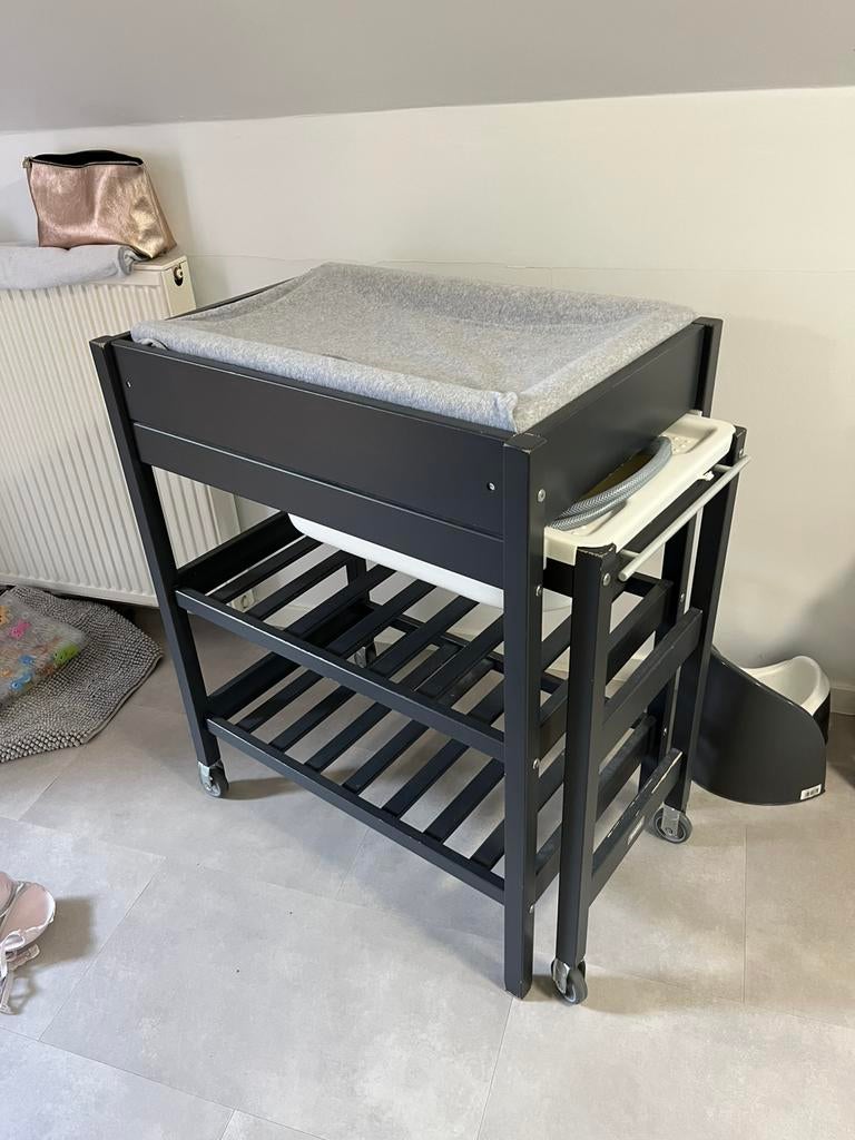 Table à langer avec bain integré, Gebruikt, Badje, Standaard, Ophalen