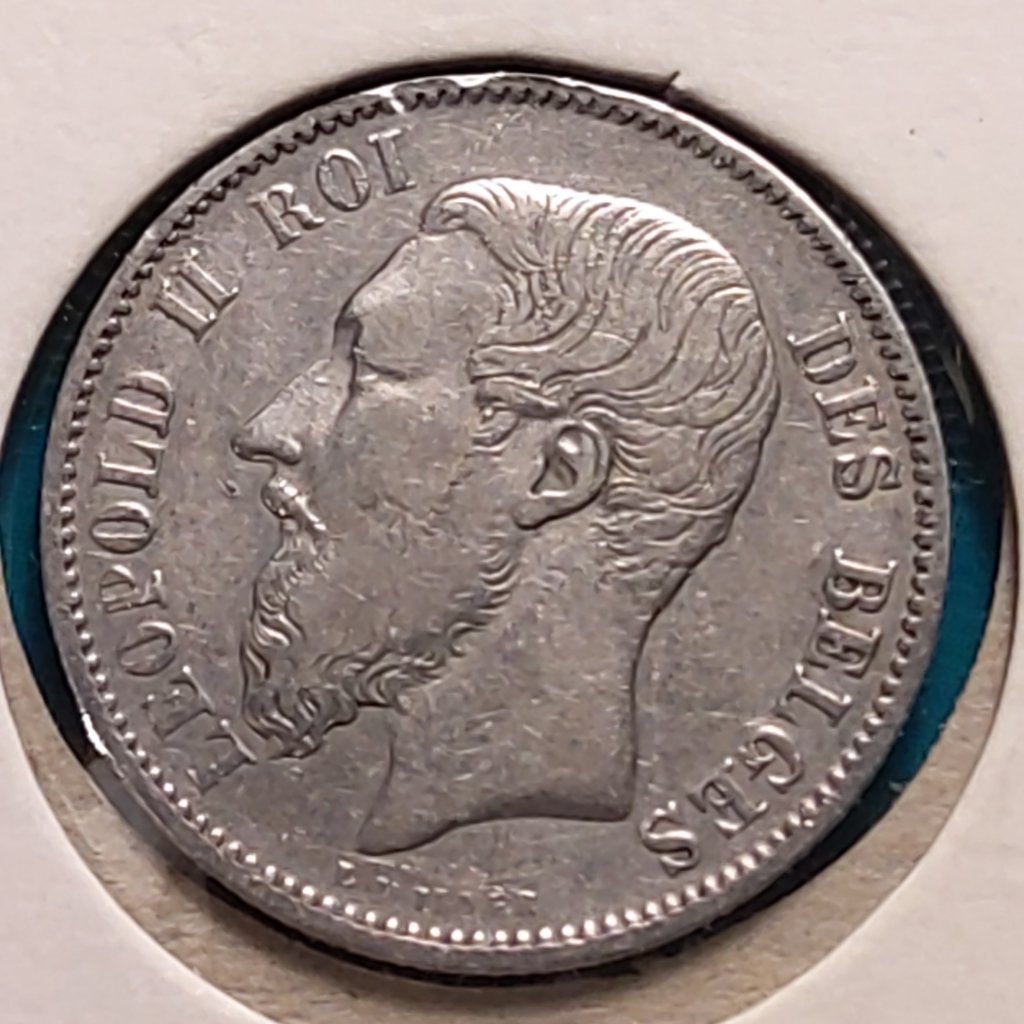 België 50 centimes Leopold II 1868 FR - Rare verzamel munt, Postzegels en Munten, Zilver, Ophalen of Verzenden, Losse munt, Zilver