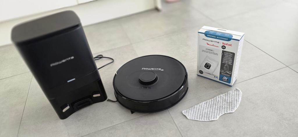 Rowenta robot stofzuiger 75S+ met app, Enlèvement ou Envoi, Comme neuf, Sac à poussière, Aspirateur robot