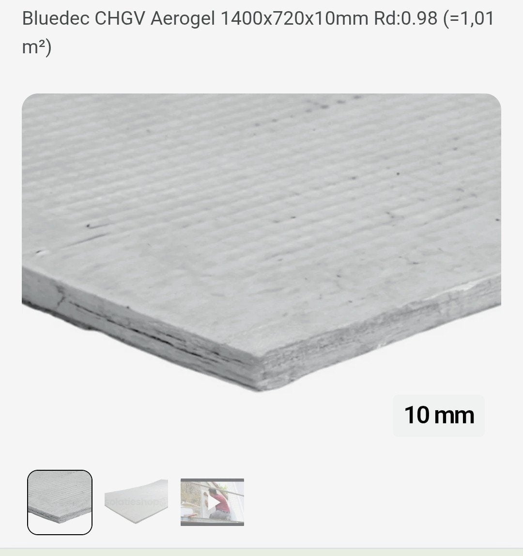 isolatieplaat Aerogel Bluedec, Enlèvement, Neuf, 190 cm ou moins, 80 cm