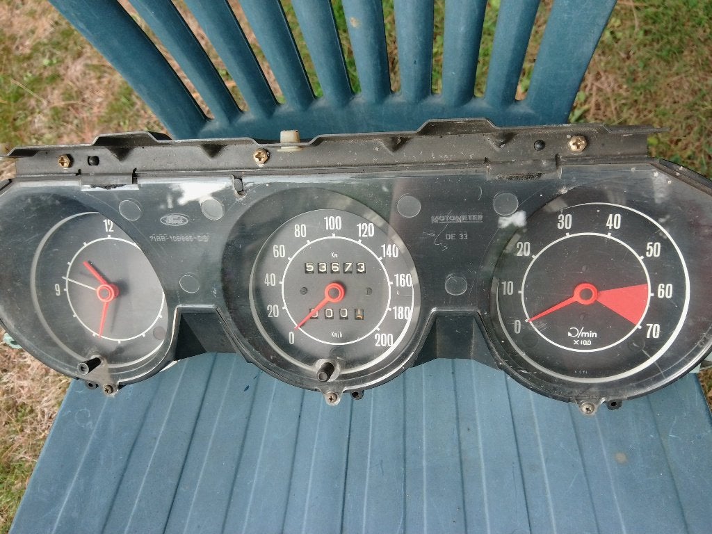 FORD Taunus TC: Snelheidsmeter -cpt -Laps+OK klok, Auto-onderdelen, Ophalen of Verzenden, Gebruikt, Ford