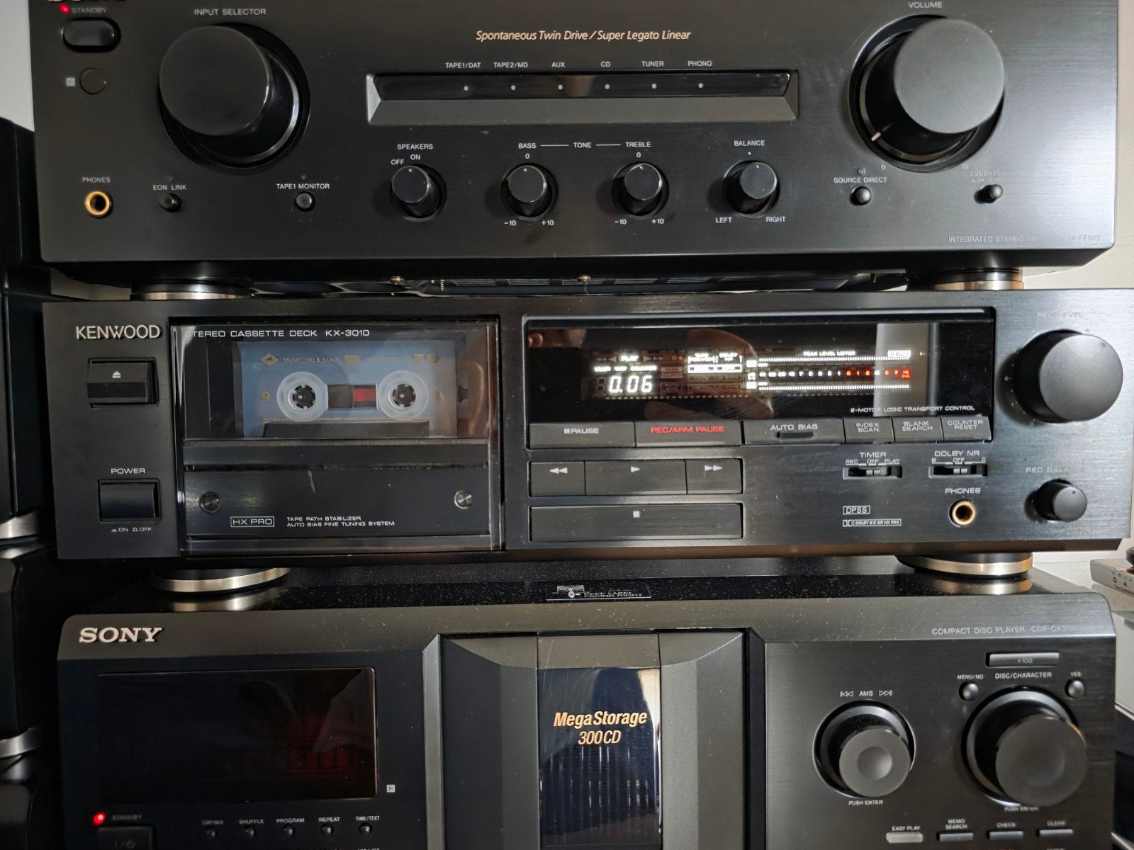 Kenwood Cassettedeck, Ophalen, Tiptoetsen