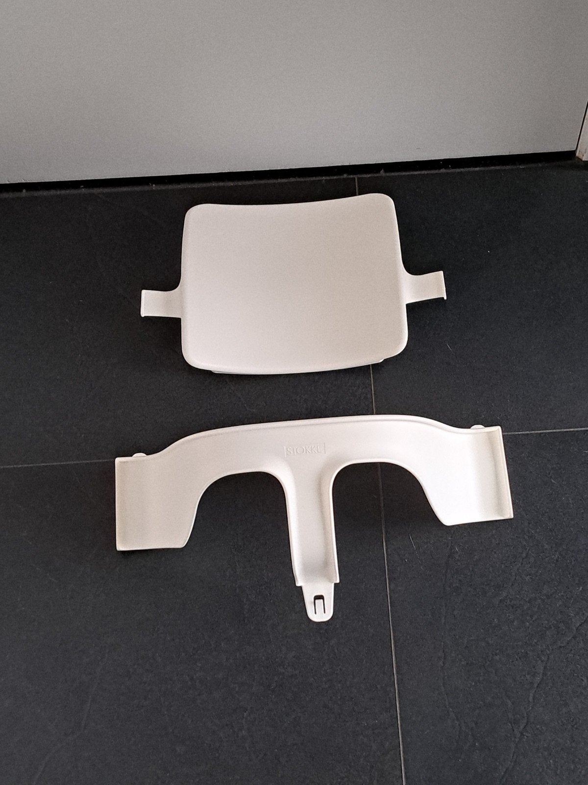 Stokke Tripp Trapp originele babyset in wit, Ophalen, Zo goed als nieuw, Stoelverkleiner