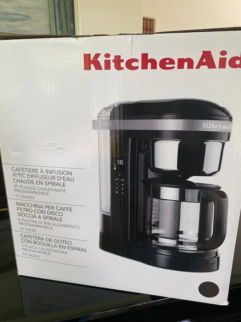 KitchenAid Filterkoffiezet 5KCM1209 – Zwart – NIEUW in doos, Afneembaar waterreservoir, 10 kopjes of meer, Gemalen koffie, Ophalen of Verzenden