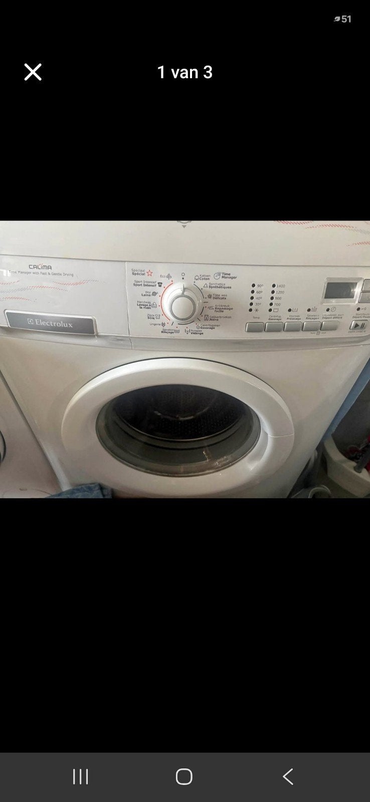 wasmachine te koop, Ophalen