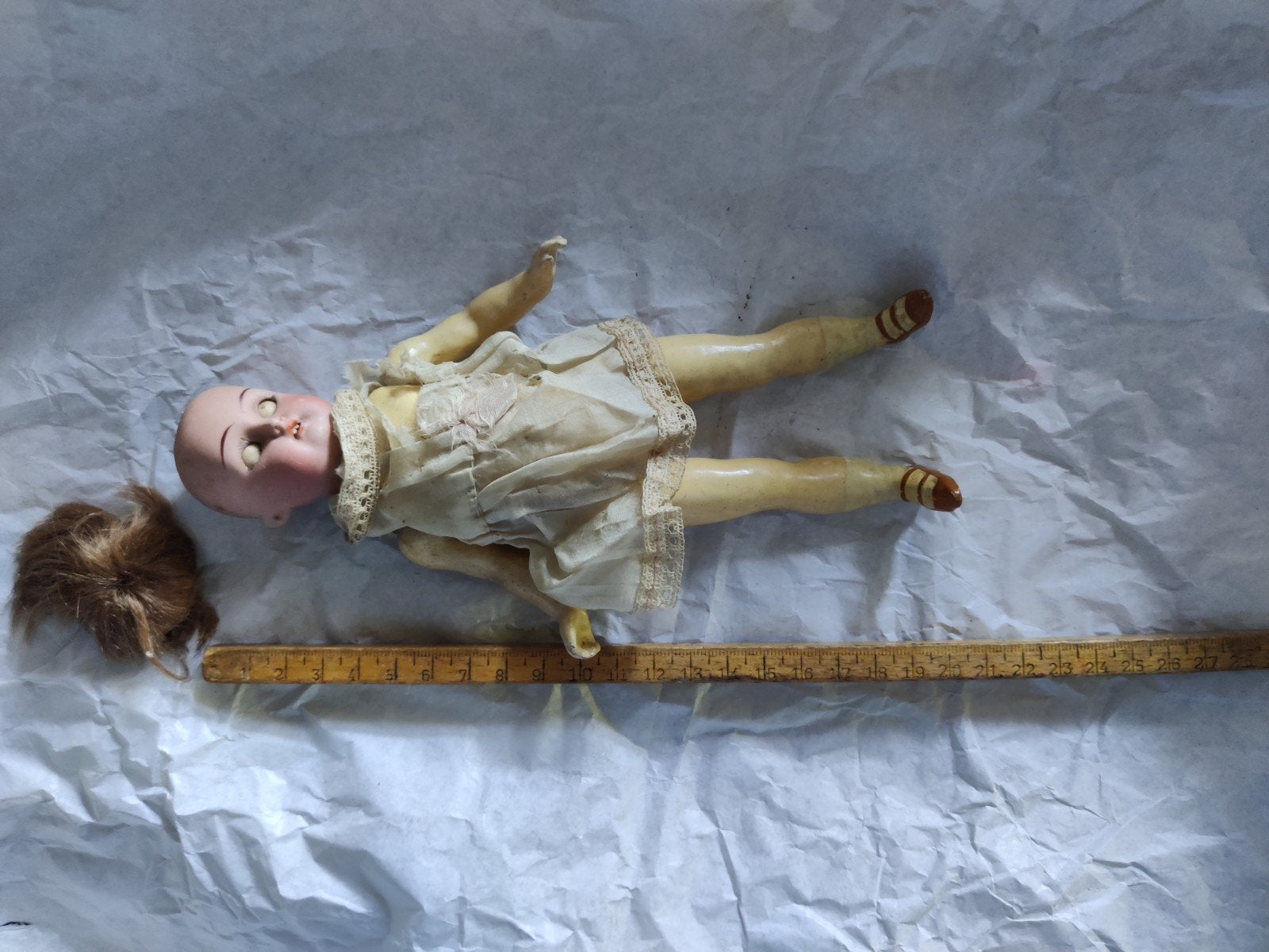 K Halbig R 19de eeuws porcelijnen poppetje 21 CM., Antiek en Kunst, Verzenden