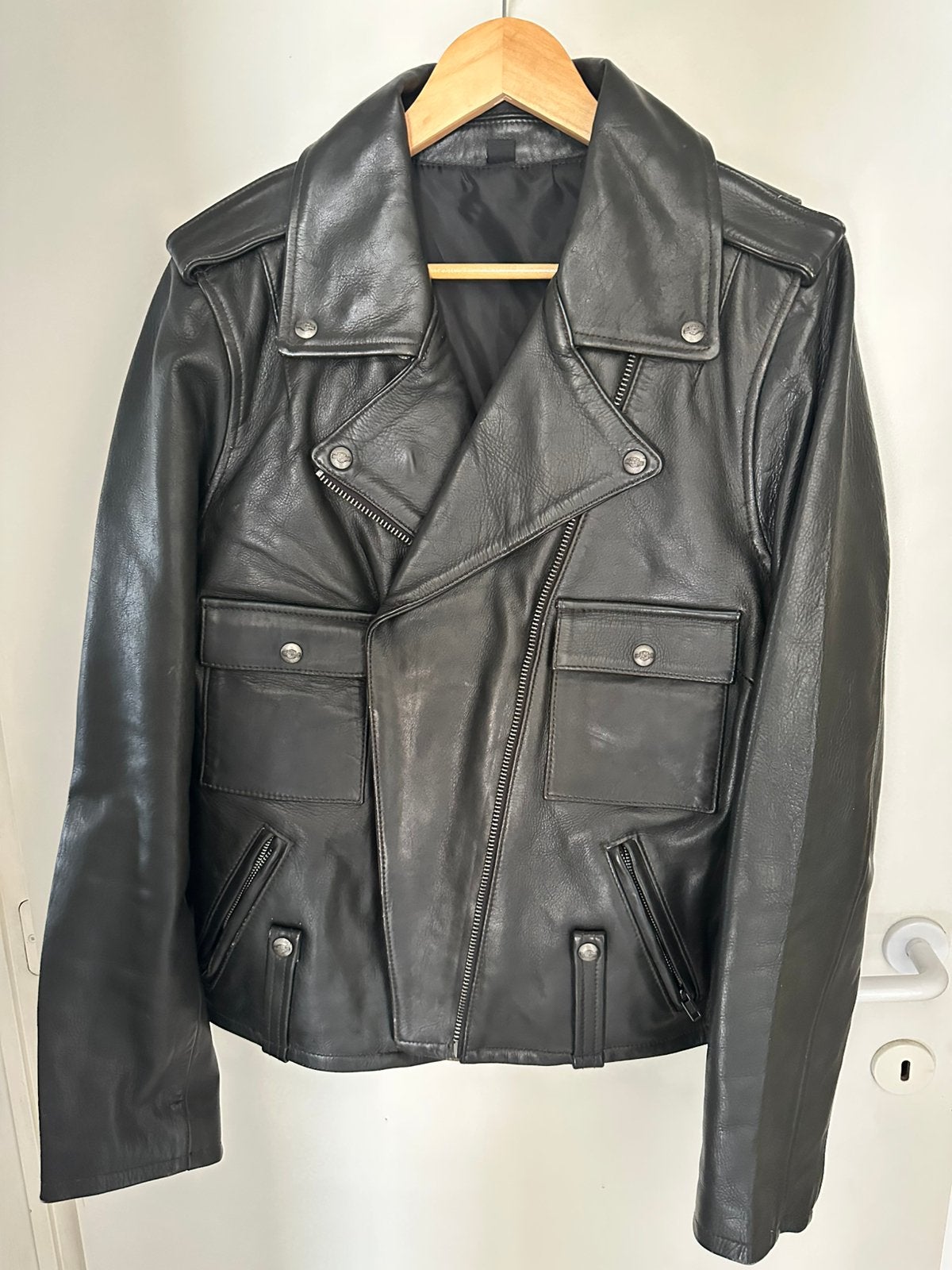 Harley Davidson Leer Moto Jas XL of XXL, Vêtements | Hommes, Vestes | Hiver, Enlèvement, Comme neuf