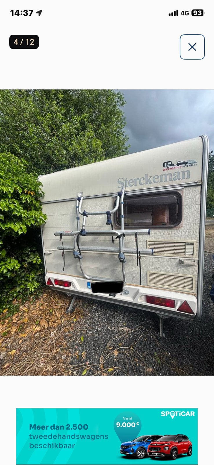 Caravan 1999, Vast bed, Sterckeman, 750 - 1000 kg, Particulier