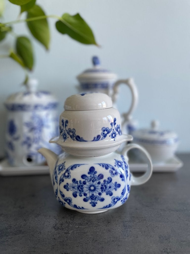 Vintage set theepot + koffiepot van Piesau Porzellan, Antiek en Kunst, Ophalen