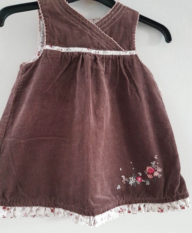 SERGENT MAJOR - Robe en velours brun - T.12 mois, Sergent Major, Robe ou Jupe, Enlèvement ou Envoi, Utilisé