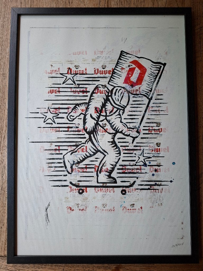 Duvel zeefdruk, Antiquités & Art, Enlèvement, Sérigraphie