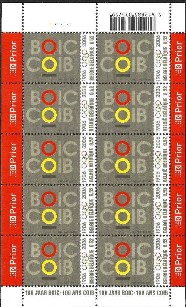 2006 100 jaar BOIC OBP F3539**, Orginele gom, Olympische Spelen, Ophalen of Verzenden, Zonder stempel