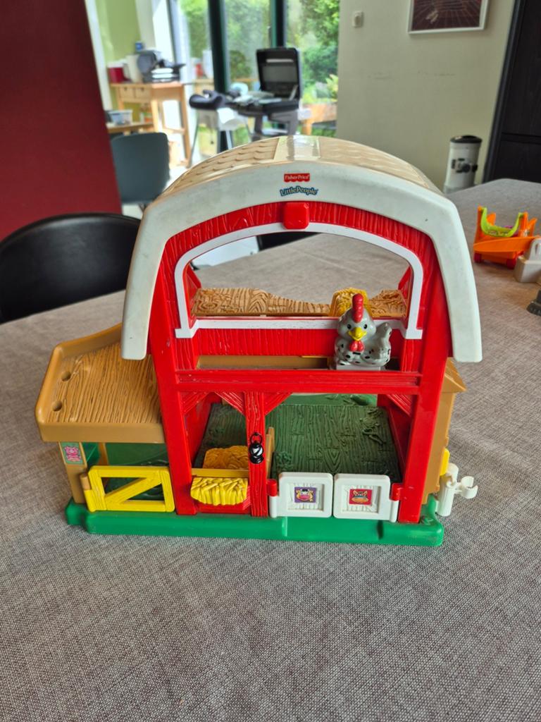 little people fisher price boerderij, Kinderen en Baby's, Ophalen of Verzenden, Gebruikt, Met geluid