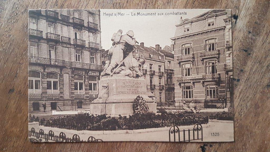 Postkaart Heist Heyst s/Mer Monument aux combattants, Verzamelen, Ophalen of Verzenden, 1920 tot 1940, Ongelopen, West-Vlaanderen