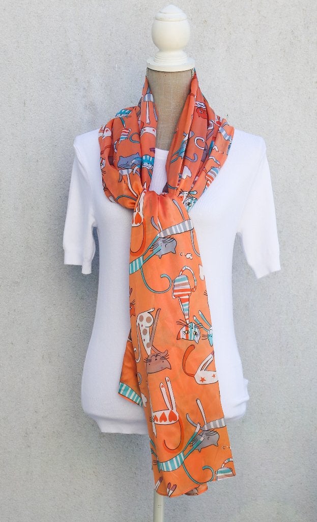 Leuke nieuwe „katten” sjaal, Kleding | Dames, Mutsen, Sjaals en Handschoenen, Ophalen of Verzenden, Nieuw