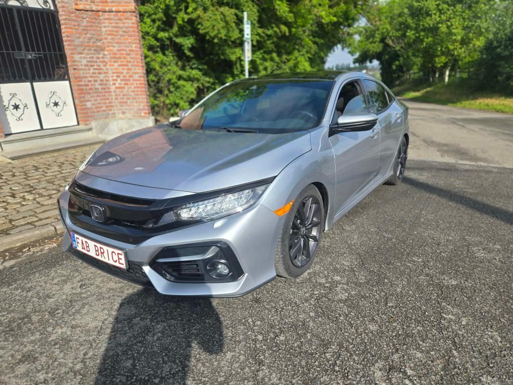 Honda Civic Executive 1er main 90000Km  09/2020 Full option, Autos, Honda, Cuir, Argent ou Gris, Achat, Euro 6
