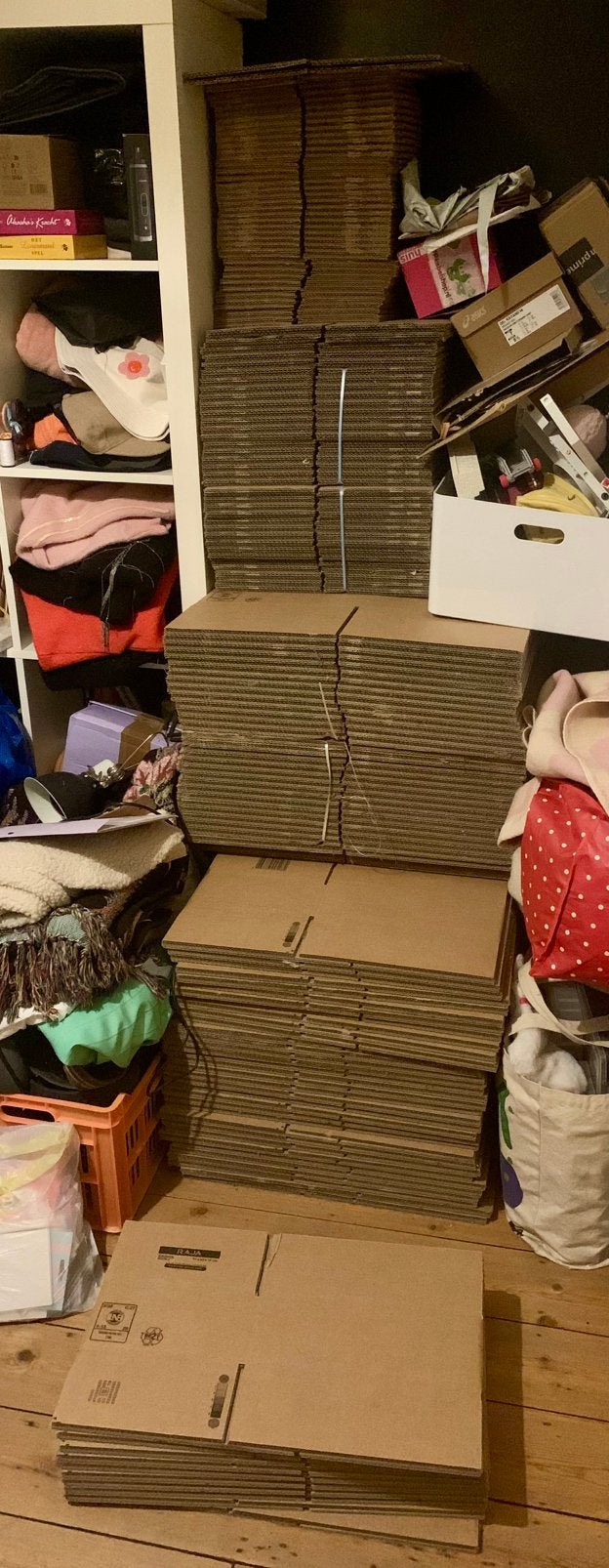 Kartonnen dozen - nieuw - 190 stuks - diverse maten - nieuw, Ophalen, Doos, Opvouwbaar, Minder dan 50 cm
