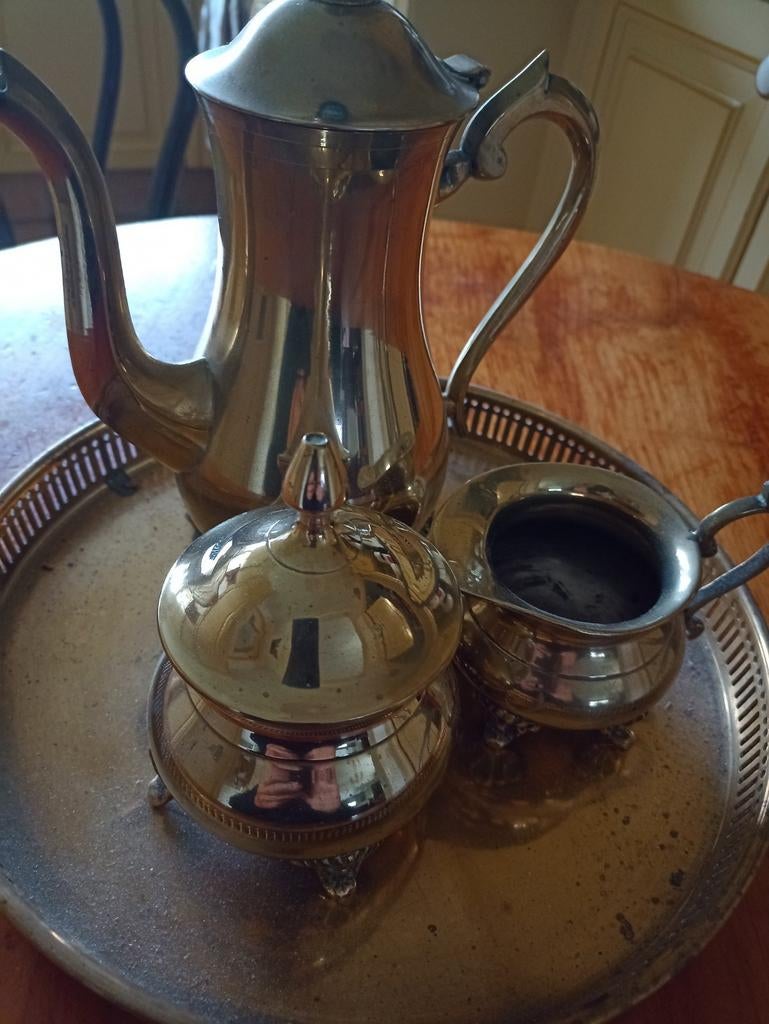 Verzilverd koffiestel, Enlèvement ou Envoi