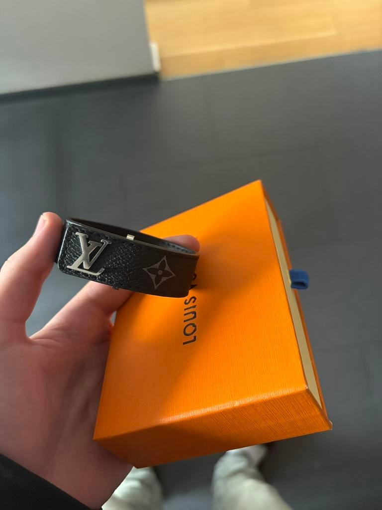 Lv bracelet, Ophalen, Nieuw, Zwart, Leer