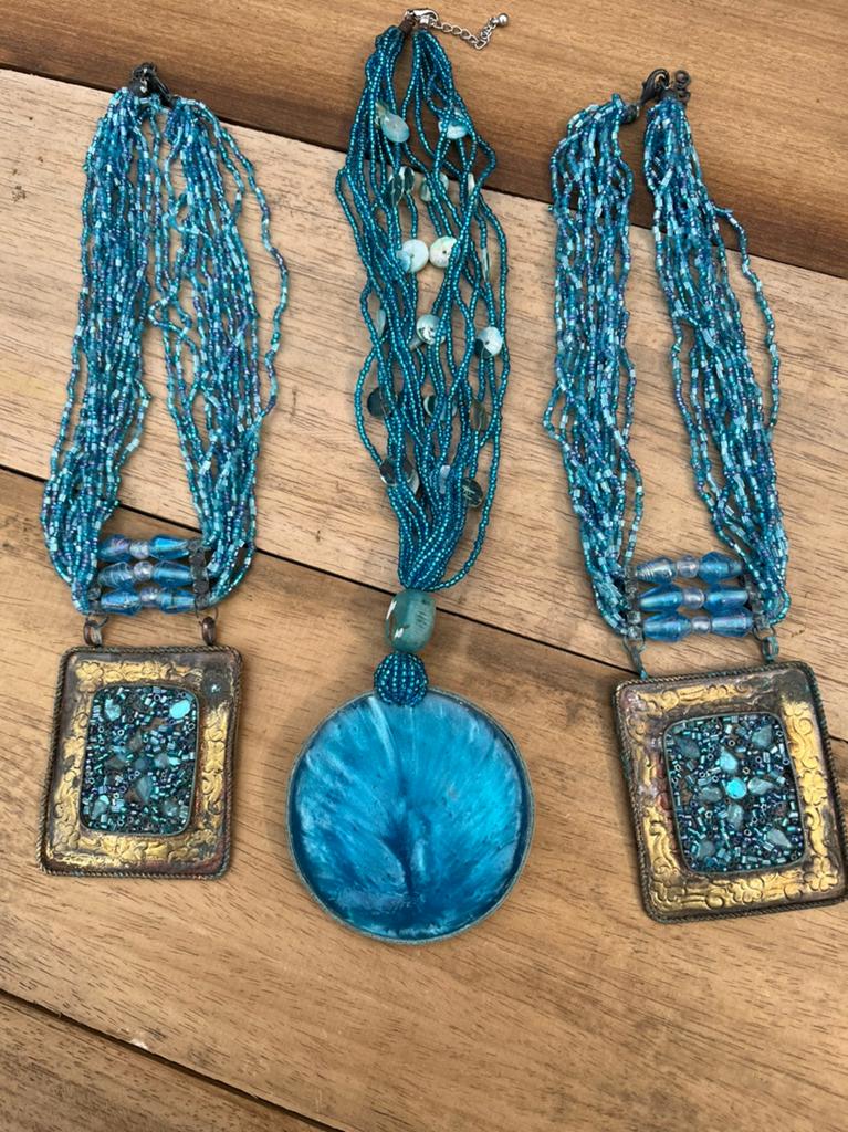 Set van 3 handgemaakte kettingen, Ophalen of Verzenden, Nieuw