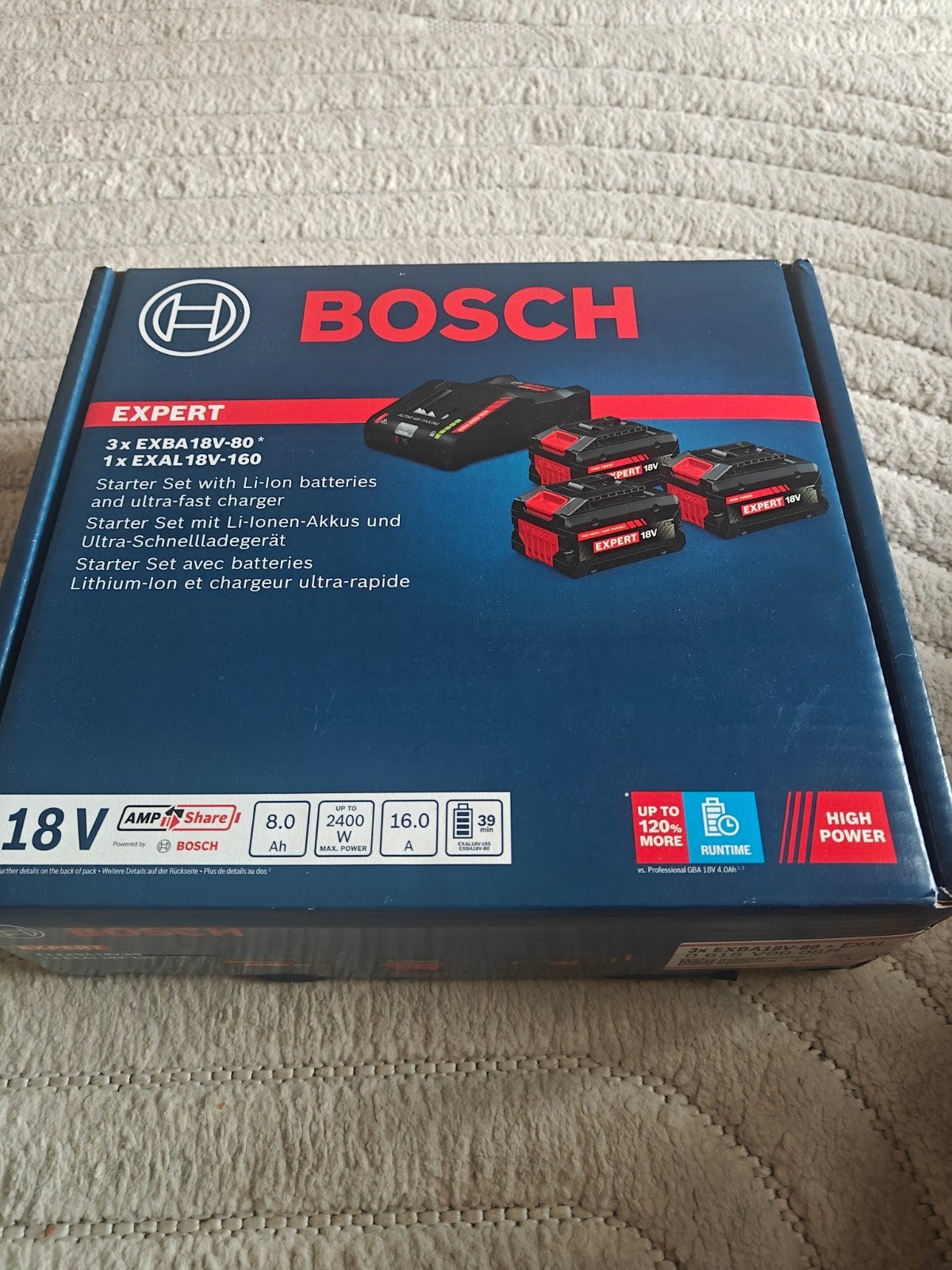Batteries Bosch Expert 18v, Ophalen