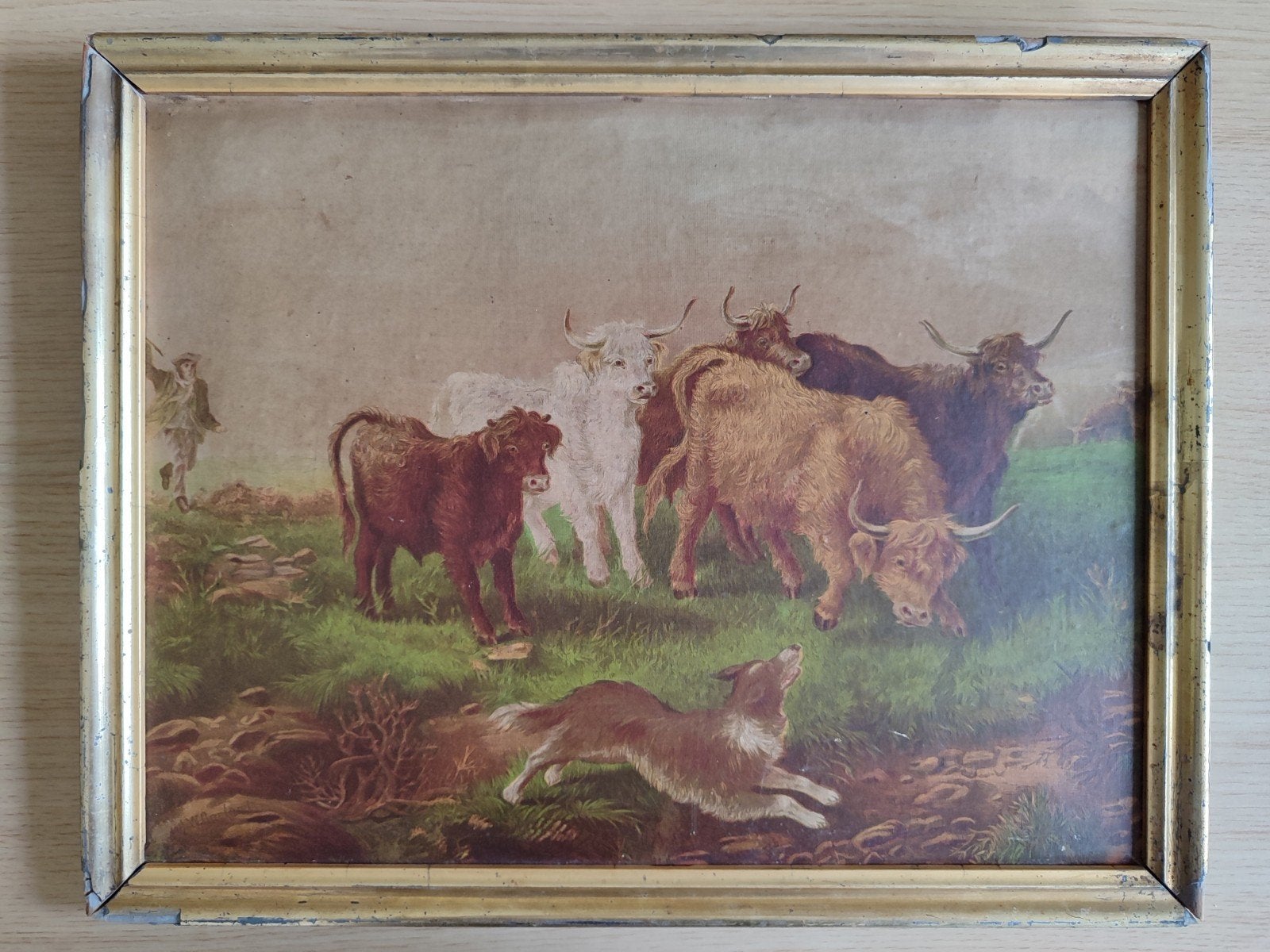 William Garland Engelse kunstenaar oude print op hardbourd, Antiek en Kunst, Kunst | Schilderijen | Klassiek, Ophalen of Verzenden