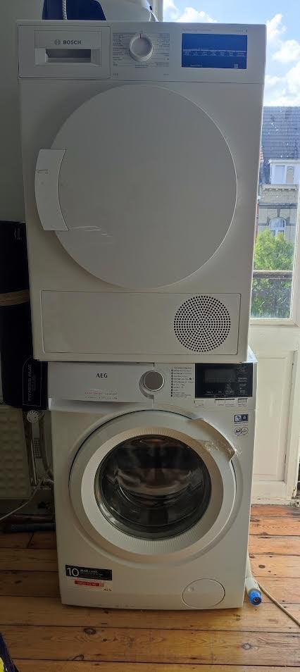 Machine à laver AEG et sèche linge Bosh, Electroménager, Lave-linge, Enlèvement, Utilisé