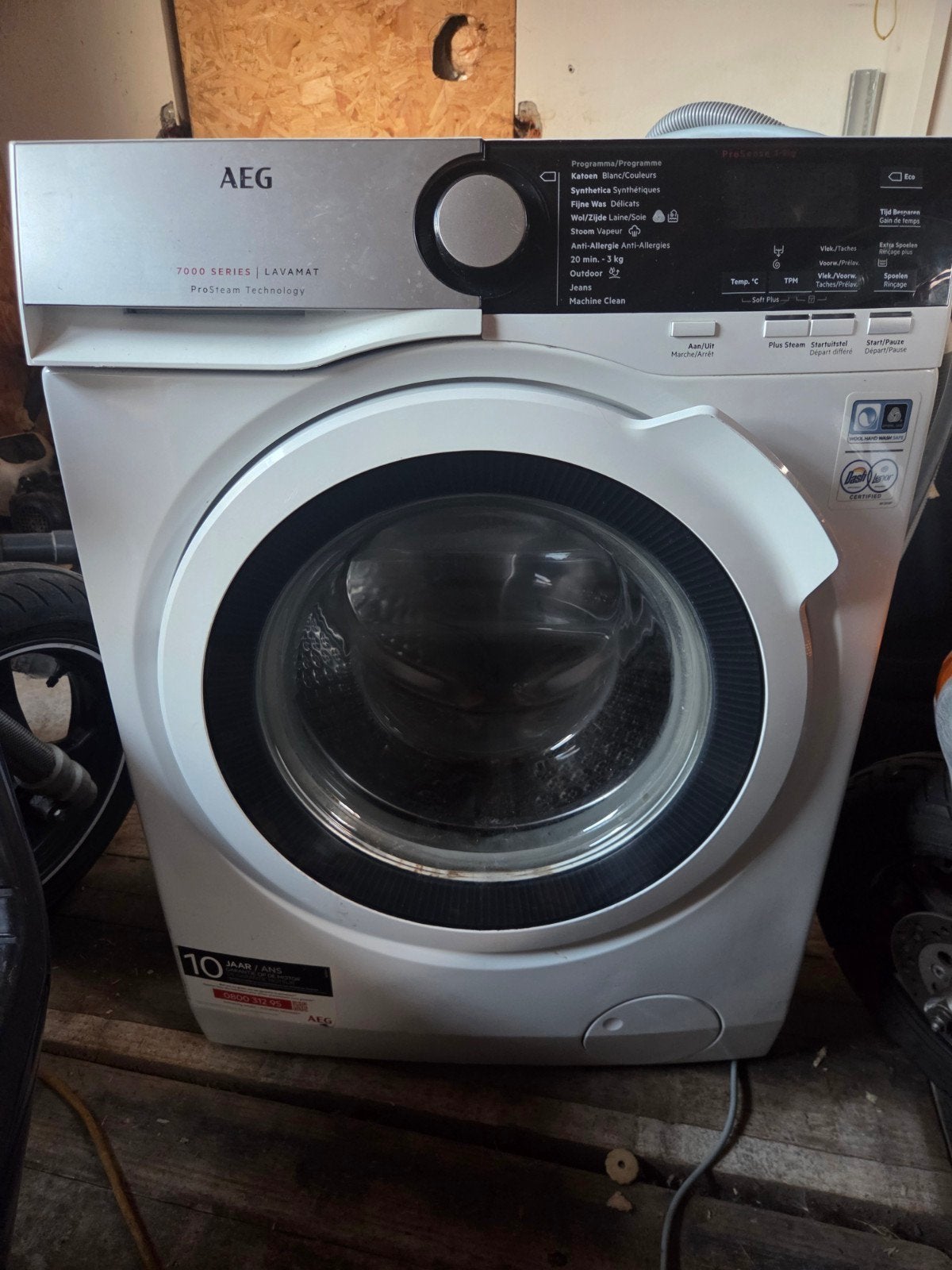 Wasmachine AEG 8kg, Elektronische apparatuur, 8 tot 10 kg, Ophalen, 1200 tot 1600 toeren, Voorlader