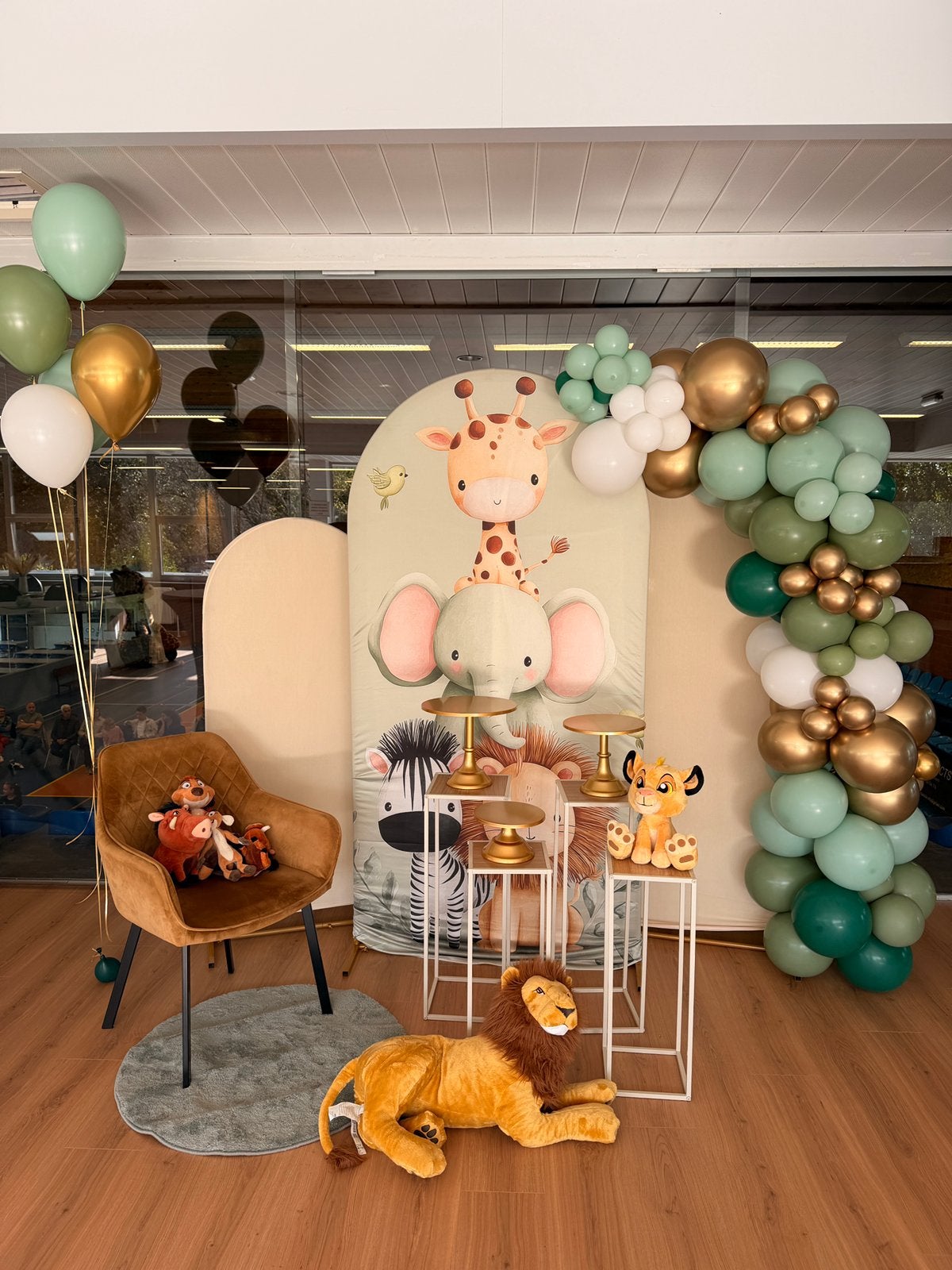 Ballonnenboog groen/goud/wit, Hobby & Loisirs créatifs, Enlèvement, Comme neuf