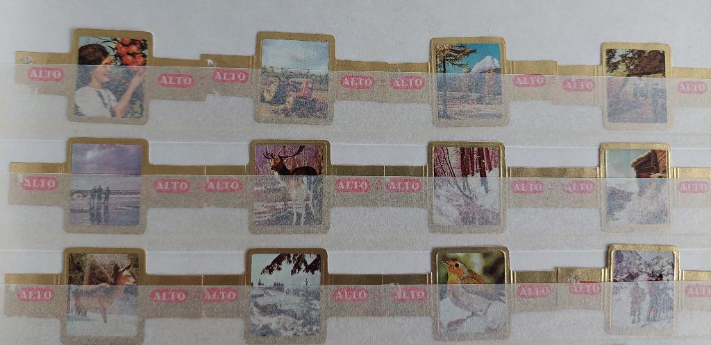 sigarenbandjes ALTO "jaargetijden", Verzamelen, Ophalen of Verzenden, Zo goed als nieuw, Sigarenbandjes