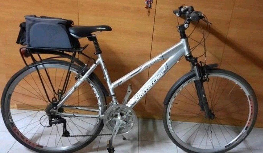 Sportieve damesfiets, Ophalen