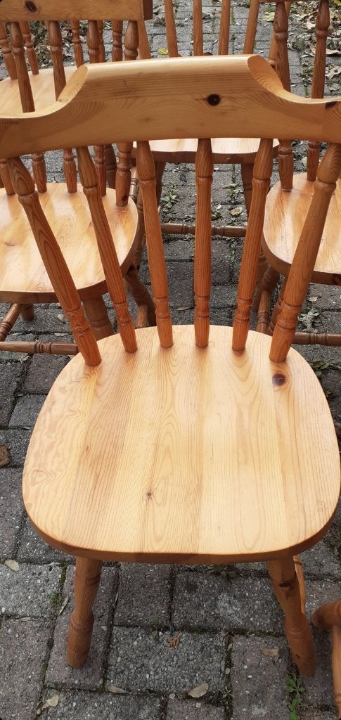 Chaises en pin massif, Maison & Meubles, Autres couleurs, Campagne, Enlèvement, Bois