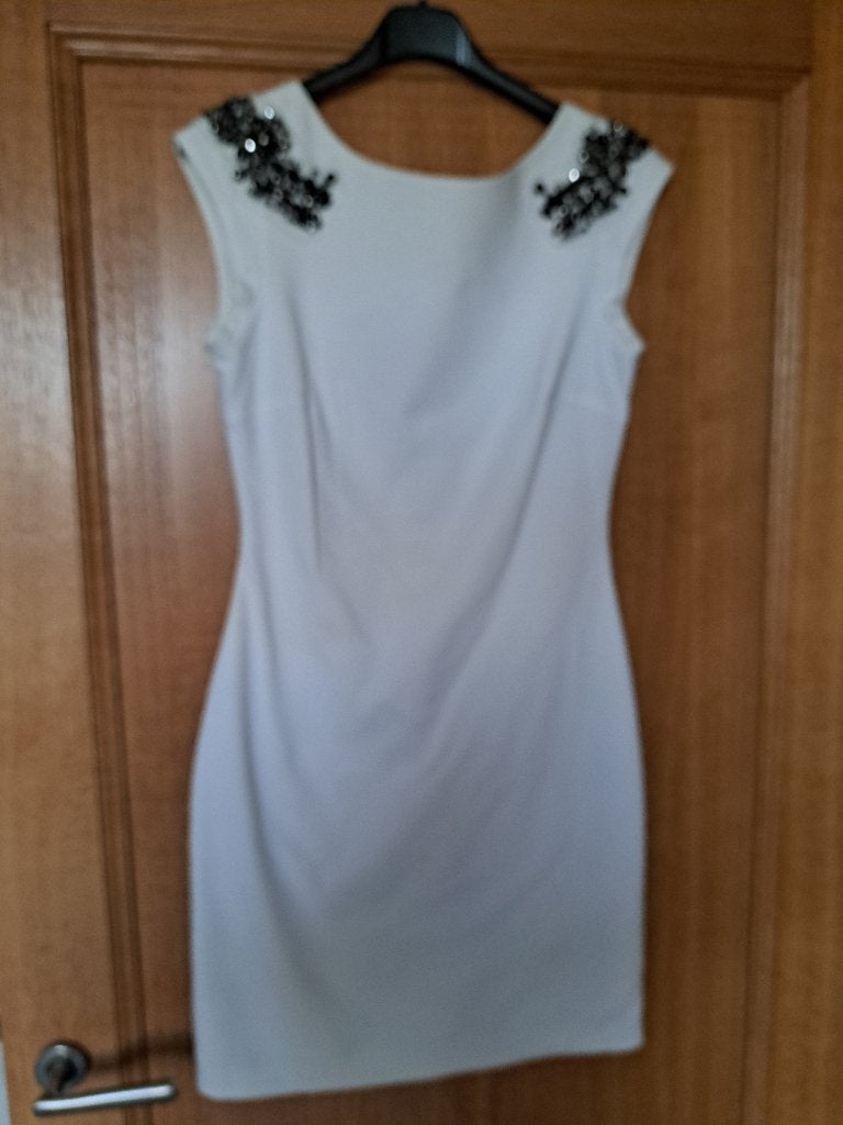 Wit kleed zara M, Maat 38/40 (M), Ophalen of Verzenden, Zo goed als nieuw, Boven de knie