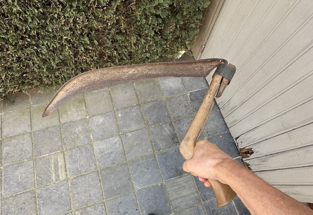 oude hand zeis, Antiek en Kunst, Ophalen of Verzenden