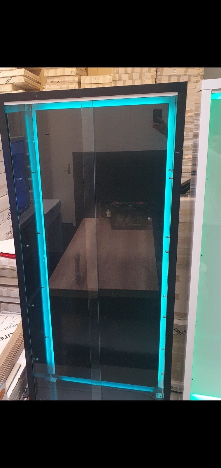 VITRINE KASTEN TE KOOP, Huis en Inrichting, Kasten | Vitrinekasten, Ophalen, Glas