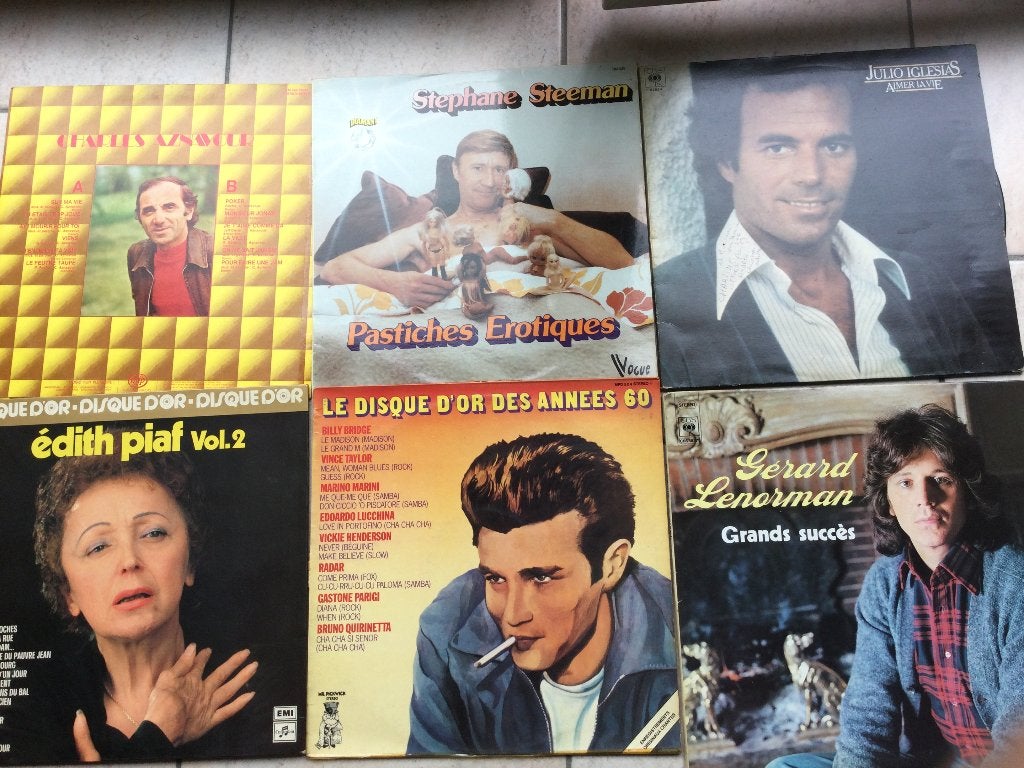 33 TOURS:"LENORMAN"PIAF"AZNAVOUR"IGLESIAS"STEEMAN, Enlèvement ou Envoi